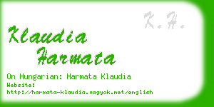 klaudia harmata business card